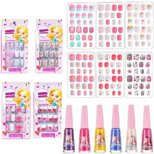 Kit de Pintar e Decorar Unhas - Go Glam Fashion Pack Rosa 2132