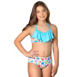 Biquíni Infantil Juvenil sem Bojo Moda Praia Menor preço em Biquíni Infantil Juvenil sem Bojo Moda Praia