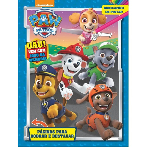 Kit Educação Infantil Patrulha Canina Pintura E Jogo Memória