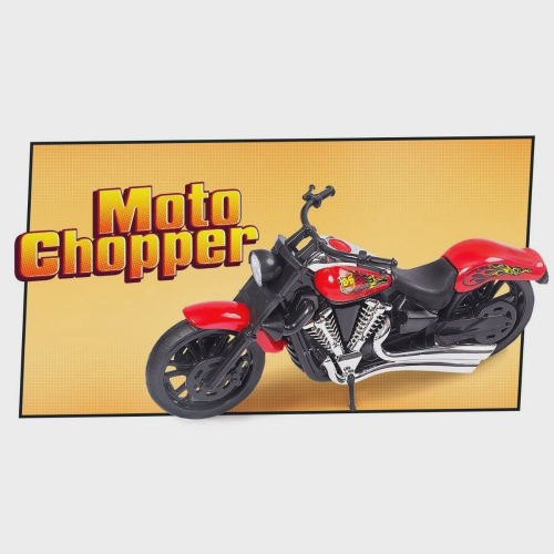 Moto Eletrica Infantil Xplast Speed Chopper 6V Branca Vermelha - Maçã Verde  Baby