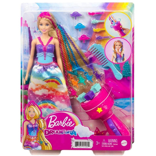 Boneca Barbie Dreamtopia Chelsea Sereia Rosa e Cabelos Rosa