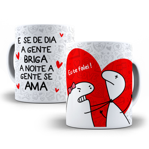 Caneca Personalizada- FLORK, MEME, CASAL, NAMORADOS