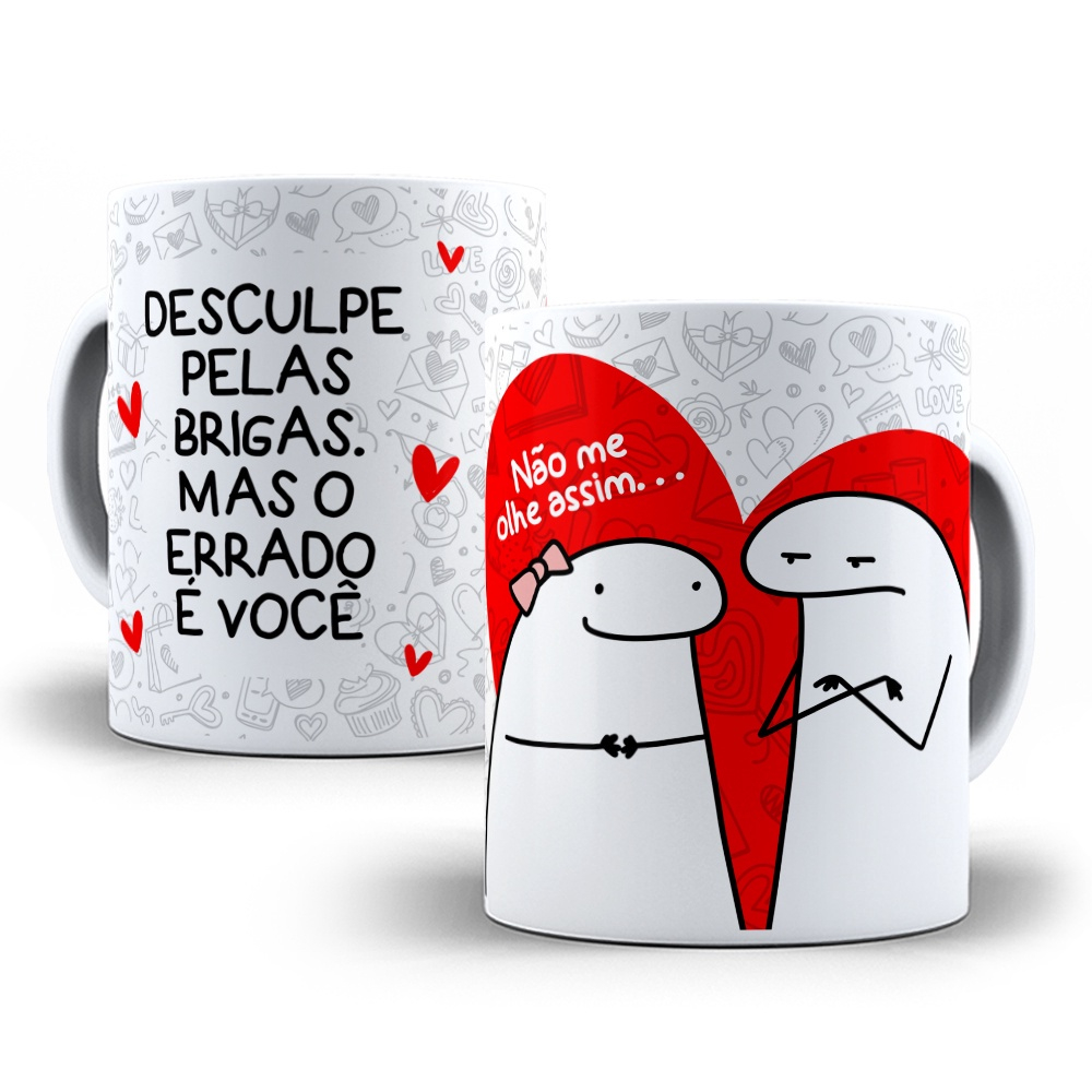 Caneca café florks meme engraçados