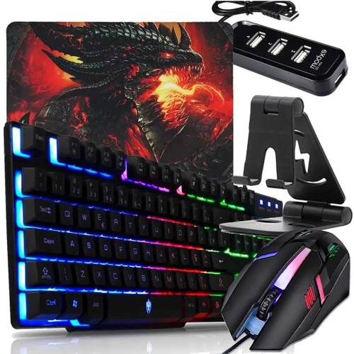 Kit Mobilador Completo Jogar Free Fire P/ Celular Led Rgb