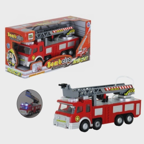 Kit Brinquedo Caminhão Bombeiro Fire Rescue - Chic Outlet