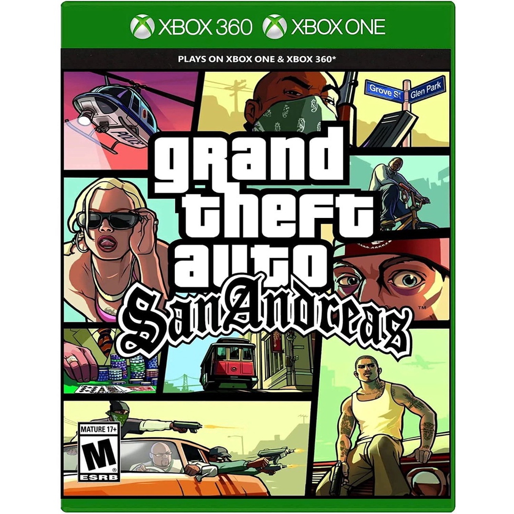 Jogo de vídeo gta: grande roubo de automóveis: san andreas (xbox