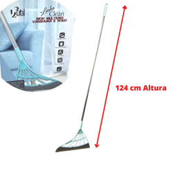 Menor preço em Vassoura Mágica Rodo Tira Pelo Limpa Vidro Seca Bem Silicone 124 cm de altura