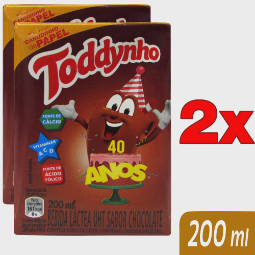 Bebida Láctea UHT Chocolate Toddynho Caixa 200ml