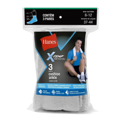 Meia Esportiva Branca Cano Curto Tamanho Unico Kit Com 3 X1 Hanes é boa?