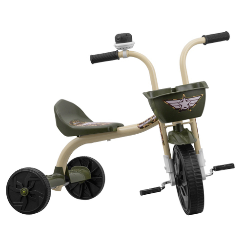 Triciclo Infantil Ultra Bikes Motoca Com Buzina Menina/Menino - Branco+Rosa