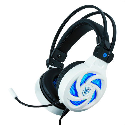 FONE HEADSET GAMER CAMUFLADO C/ MICROFONE E LED BRANCO USB