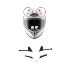 Entrada De Ar Superior Capacete Helt Polar Branco