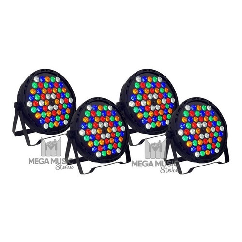 Canh O Refletor Led Par Slim Rgbwa Led W Ambar Dmx Dj No Shoptime