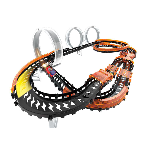 Pista Hot Wheels: Wave Racers Double Track Set Triple Skyloop Race