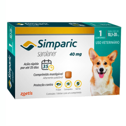 Simparic Antipulgas e Carrapatos Cães 10,1 A 20Kg é boa?