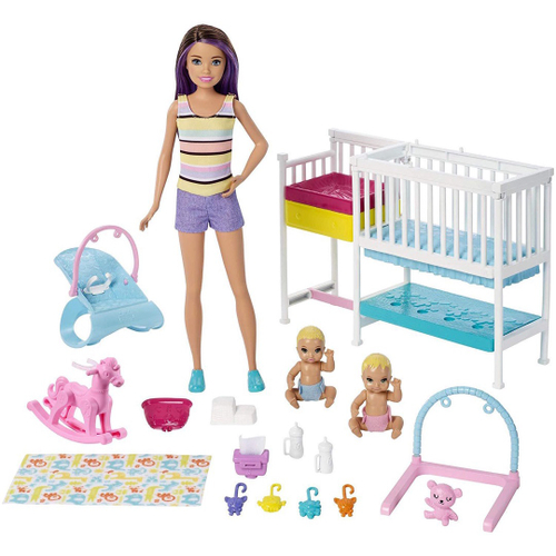 Boneca Barbie Medica Pediatra Com Bebes Mattel Original