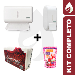 Kit Saboneteira + Dispenser Porta Papel Toalha + Sabonete Líquido + Papel Interfolha é ruim? Kit Saboneteira + Dispenser Porta Papel Toalha + Sabonete Líquido + Papel Interfolha é boa?