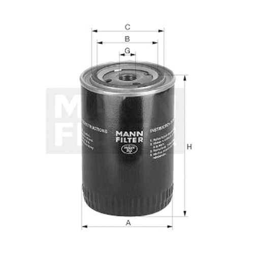 Filtro de Óleo Mann-Filter W 11 102 27 | Submarino