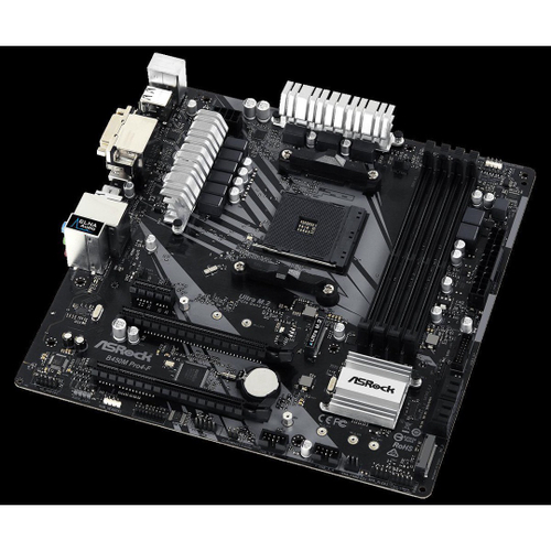 Placa m e asrock b450m pro4 f am4 matx ddr4 90 mxbab0 a0uayz em