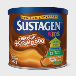 Complemento Alimentar Sustagen Kids Sabor Chocolate + Caramelo Lata 380g Menor preço em Complemento Alimentar Sustagen Kids Sabor Chocolate + Caramelo Lata 380g