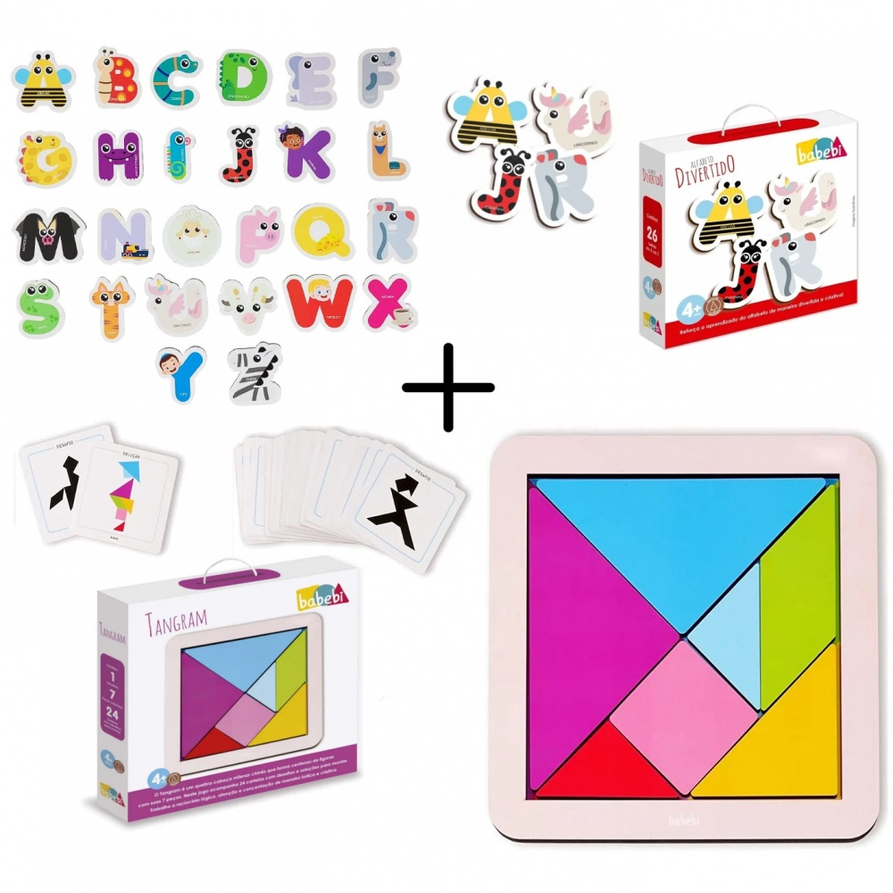 Kit Brinquedo Educativo Quebra-cabeça Infantil Barato Inmetr