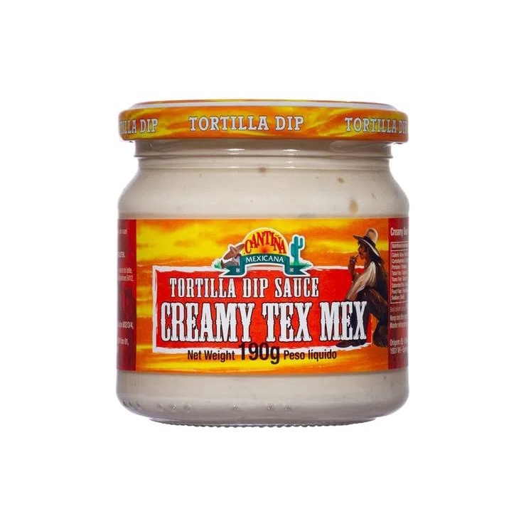 Molho creamy tex mex sour cream dip cantina mexicana 190G no Shoptime
