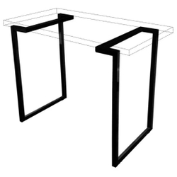 Kit 2 Pés de Mesa Ferro Estilo Industrial Desing arrojado Elegante mesas e escrivaninhas home office é boa?