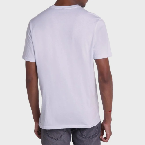 Camiseta John John Masculina Regular Logo Repeat Branca