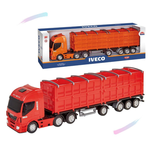 Caminhão Miniatura Iveco Carreta Baú Refrigerado S-way