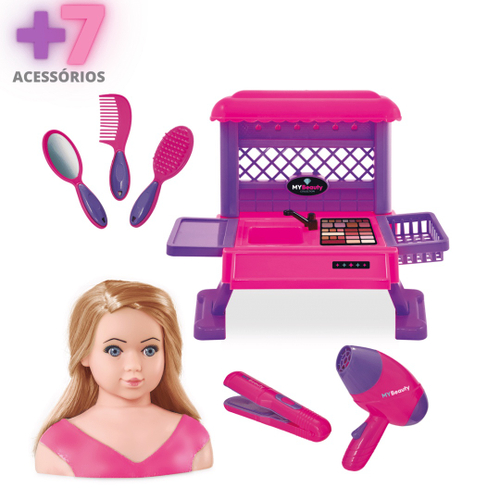 Barbie Hairstylist Gift Set Com Acessórios De Beleza Material