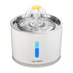 Fonte de Agua para Gatos, Fonte para Animais de Estimação LED 2.4L Dispensador Automático de Agua Potável de Aço Inoxidável para Gatos, Cães, Outros Animais de Estimação