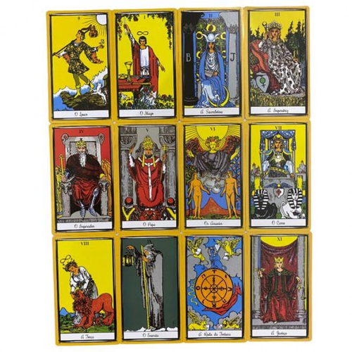 Cartas de um jogo de Tarot, c.1809 (lito colorido à mão)