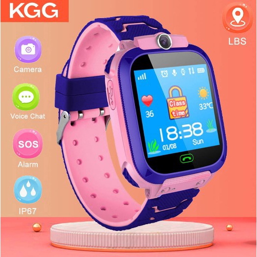 Relógio Smartwatch Infantil Q12 kids com rastreador - chat voz - sos - azul