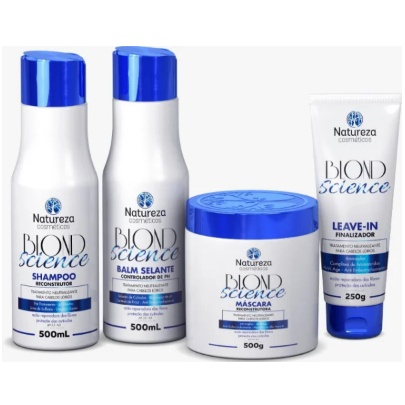 Kit Produtos Para Cabelo Blond Science Fortalece E Hidrata No Shoptime