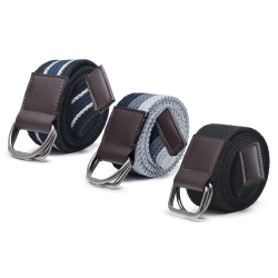 Kit 3 Cinto Masculino Gorgurão Canelado Largo Fivela Argola de Metal Grossa Rustica Menor preço em Kit 3 Cinto Masculino Gorgurão Canelado Largo Fivela Argola de Metal Grossa Rustica