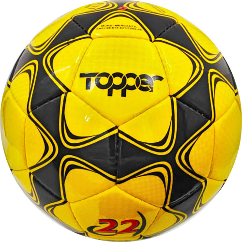 Bola de Futebol Society Topper Slick 22 - Amarela no Shoptime