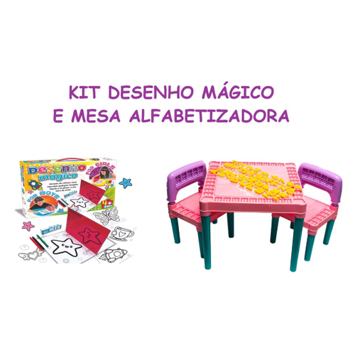 Kit Jogo para Menina Desenho Mágico e Mesa Tritec Infantil em Promoção na  Americanas