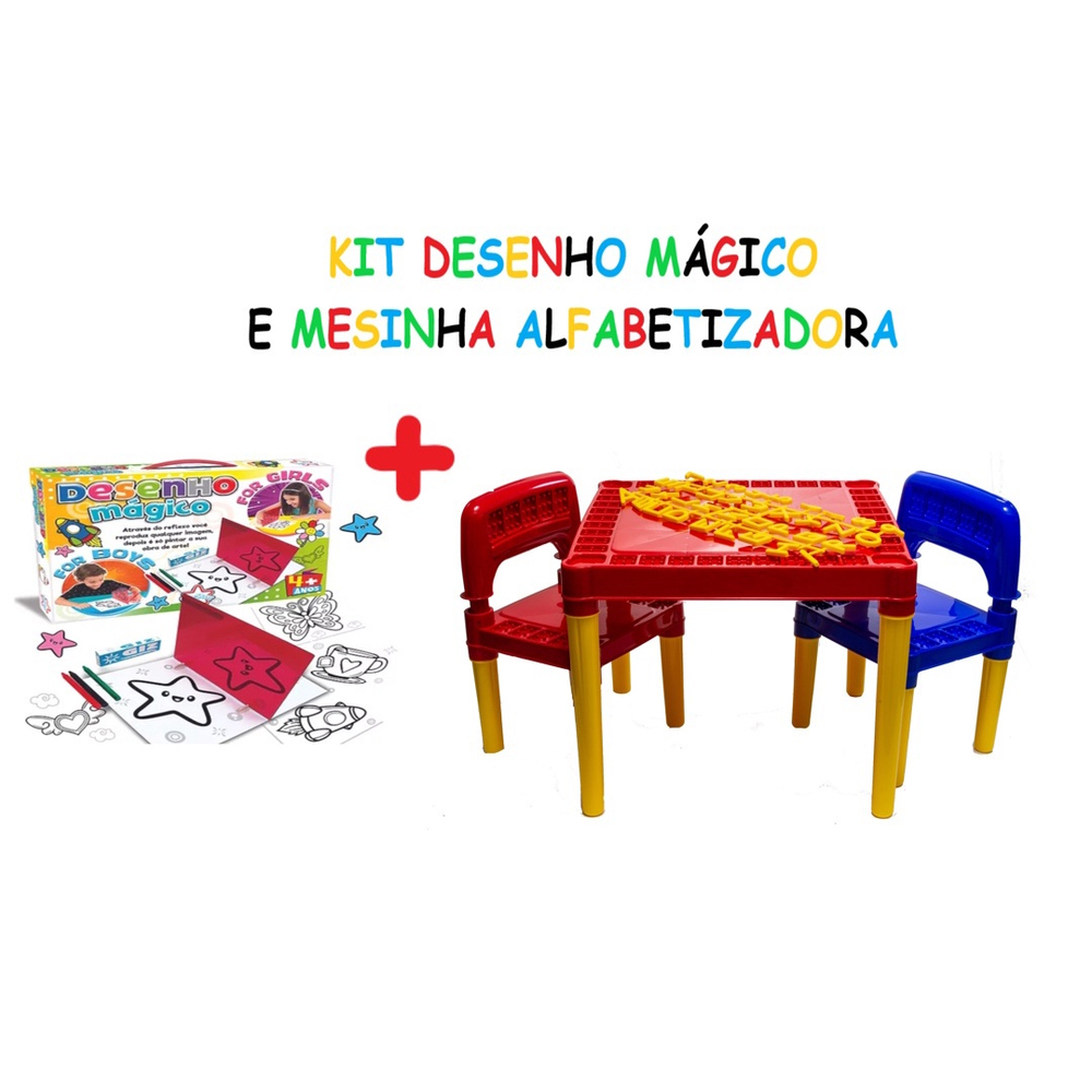 Jogo Educativo Desenho Mágico Aprendendo Desenhar e Presente - Big