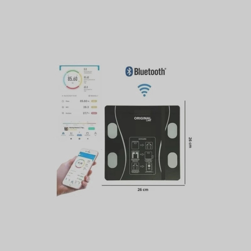 Novo balan a digital bioimped ncia corporal vidro 180kg bluetooth em