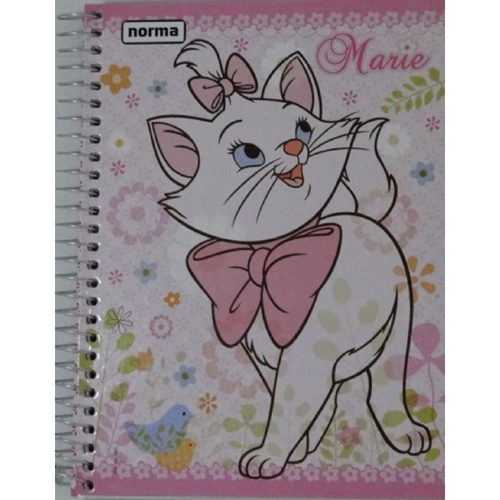 Caderno de Desenho Tema Gatinha Marie