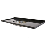 Pia de Granito para Cozinha Levorato – 160x55cm – Granito Preto