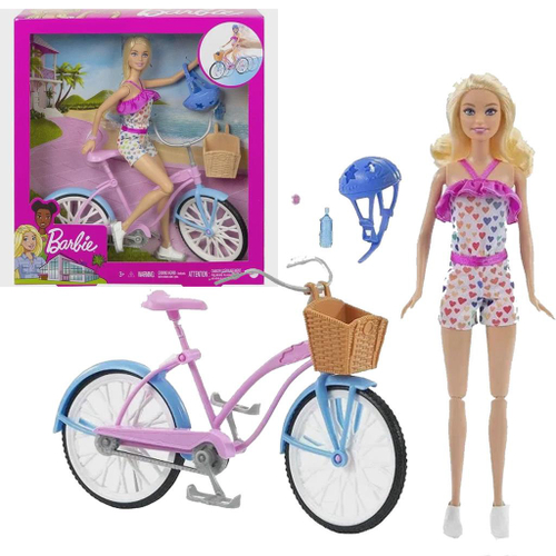 Barbie Passeio De Bicicleta Mattel - Ftv96