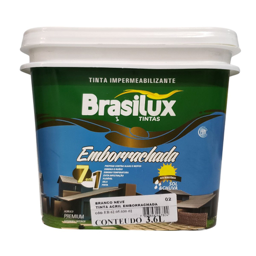 Tinta Emborrachada Branco Neve Fosca Lts Brasilux No Shoptime