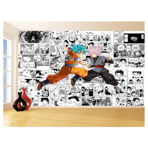 Papel De Parede Adesivo Autocolante Anime Mangá Dragon Ball Super 1mx50cm