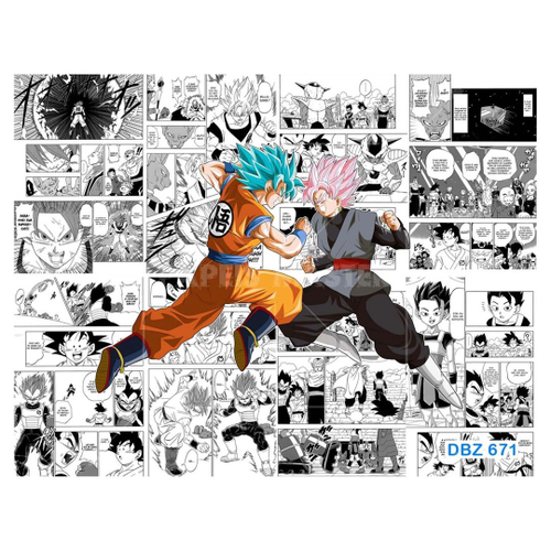 Papel De Parede Adesivo Autocolante Anime Mangá Dragon Ball Super