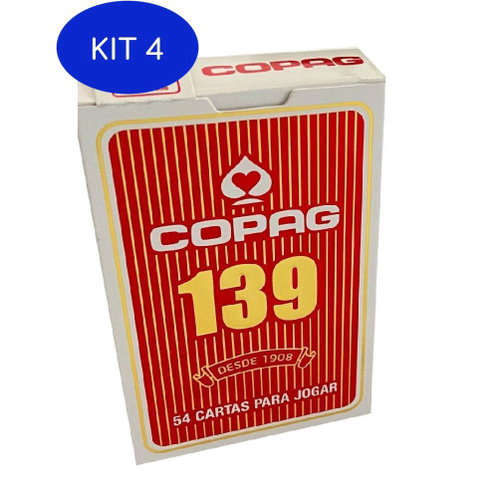 Kit 2 Jogo Baralho Profissional Copag 139 Original 55 Cartas