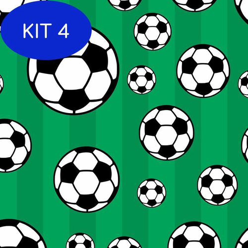 Kit 4 Papel De Parede Bola Soccer Futebol Quarto Jogo Menino em Promoção na  Americanas