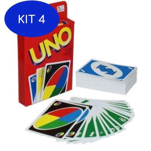 Kit 3 Jogos Família Amigos Viagem Uno 2 Baralhos E Dominó