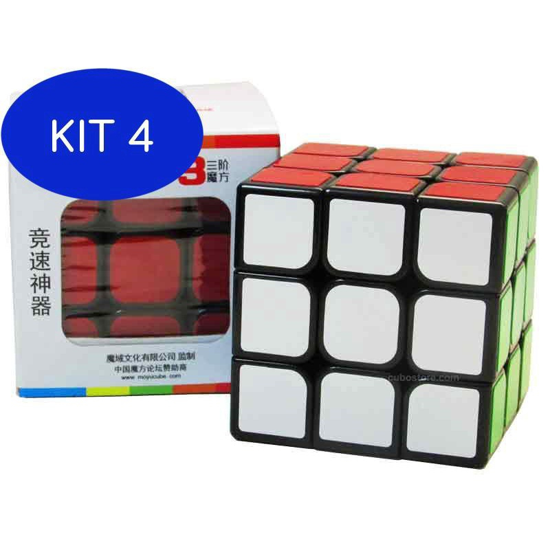 Cubo Mágico Profissional 3x3x3 MF3 Moyu Preto : : Brinquedos e  Jogos