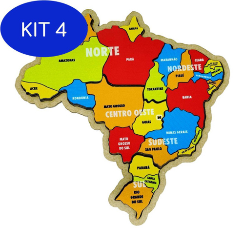 Banner Pedagógico Mapa Brasil e Regiões